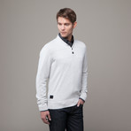 Shawl Collar Sweater // Eggshell (M)