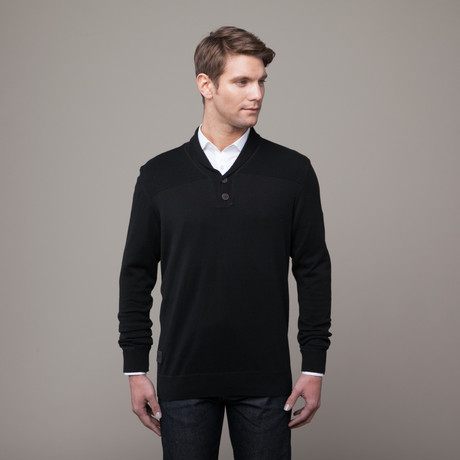 Shawl Collar Sweater // Black (S)