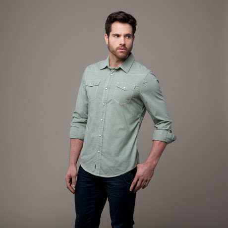 Avery Button-Up Shirt // Green (XS)