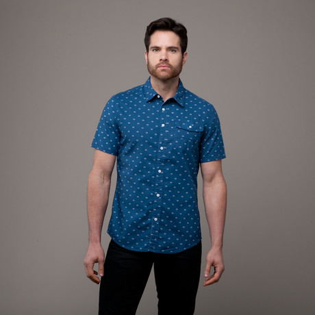 Cody Button-Up Shirt // Navy (XS)