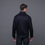 Cashmere Baseball Jacket // Navy (S)