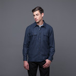 Wool Overshirt // Blue (S)