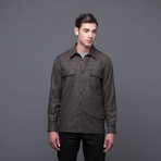 Wool Overshirt // Brown (S)