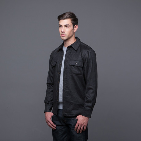 charcoal overshirt