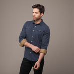 Grant Button-Up Shirt // Navy (2XL)