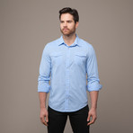 Avery Button-Up Shirt // Blue (L)