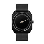 Slow Jo 24 Quartz // Black Case + Black Dial
