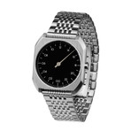 Slow Mo 02 Quartz // Silver Case + Black Dial