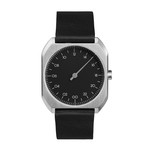 Slow Mo 06 Quartz // Silver Case + Black Dial