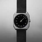Slow Mo 06 Quartz // Silver Case + Black Dial