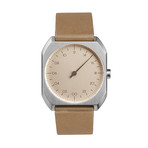 Slow Mo 09 Quartz // Silver Case + Creme Dial