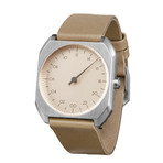 Slow Mo 09 Quartz // Silver Case + Creme Dial