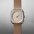 Slow Mo 09 Quartz // Silver Case + Creme Dial