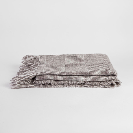Brushed Wool Woven Throw // Chalet