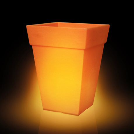Illuminated Planter // Jerry (Orange)
