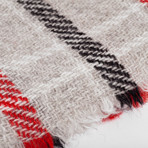 Carnival Woven Wool Throw // Chilli