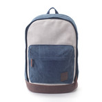 Blake Backpack // Navy + Grey