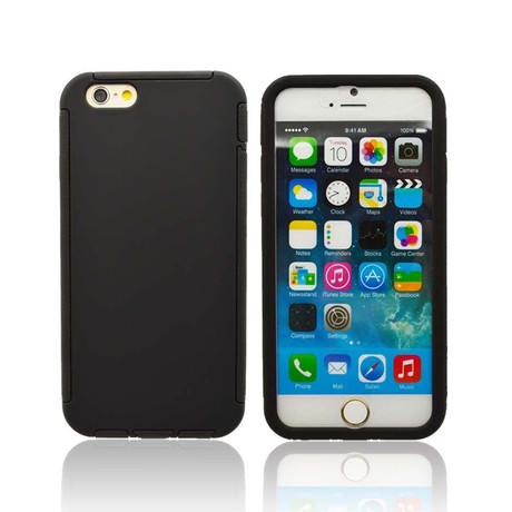 Rugged Slim Case with Screen Shield // iPhone 6 (Black)