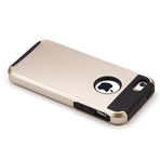 Gold Rugged Soft & Hard Case // Black (iPhone 5, 5S)