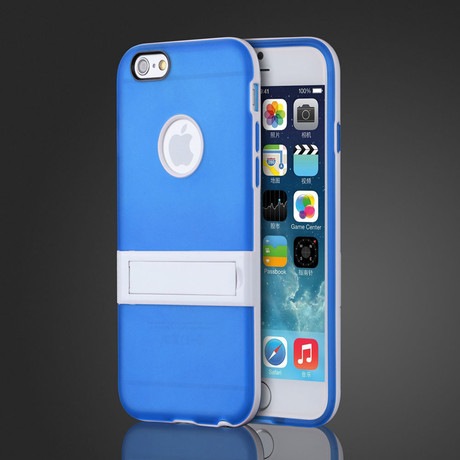 Soft Gel Cover with Kickstand // Blue (iPhone 6)