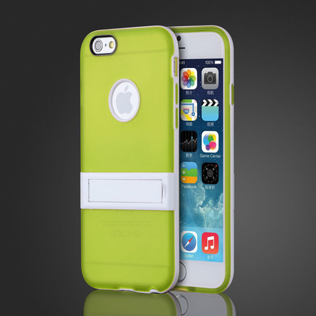 Soft Gel Cover with Kickstand // Green (iPhone 6)