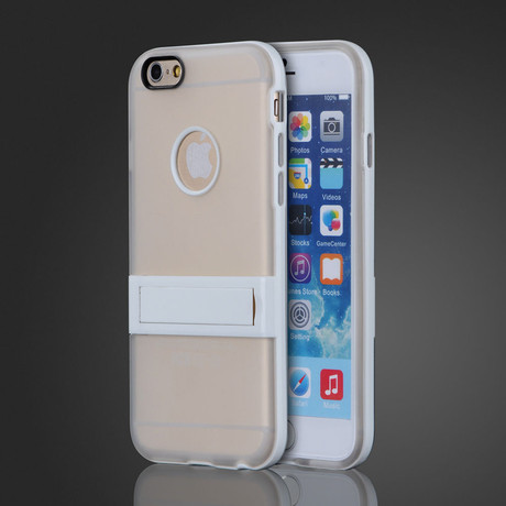 Soft Gel Cover with Kickstand // White (iPhone 6)