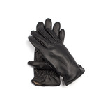Leather Touch Screen Lined Glove // Women // Black (Small)