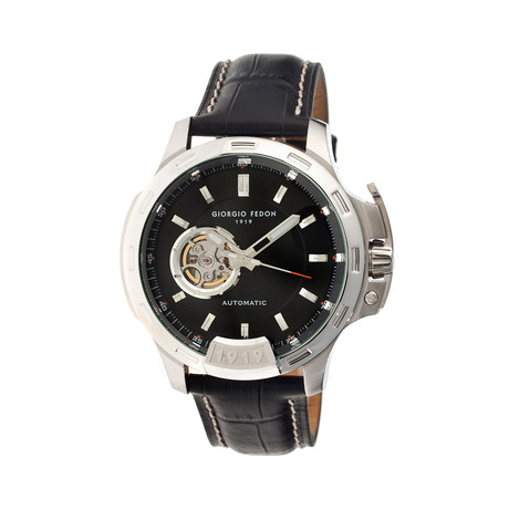 Timeless IV Automatic Leather-Strap Watch  // GIOGFBG001