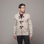 Merton Chunky Knit Hoodie // Cream Marl (XL)