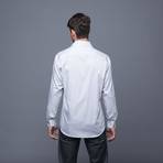 Cafébleu // Dante Button Down // Black Pinstripe (L)