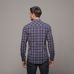 Wembley Long Sleeve Button Up // Navy (M)