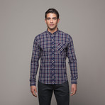 Wembley Long Sleeve Button Up // Navy (M)