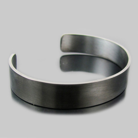 Brushed Stainless Steel Cuff Bangle