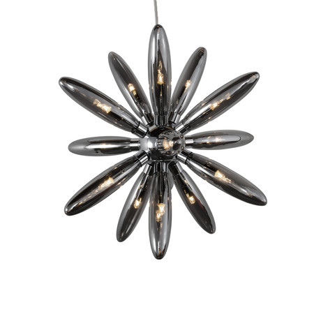 Capsule Pendant // Fifteen Bulbs (Chrome)