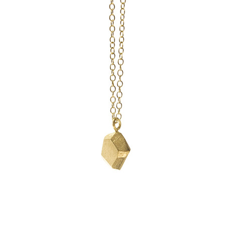 Uncut Two Necklace // Gold