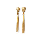 Long Amulets Earrings // Gold