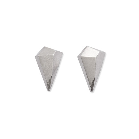 Uncut Three Earrings // Silver