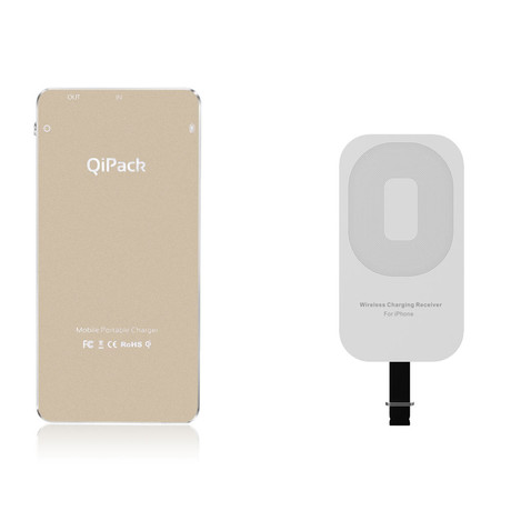 QiPack // Wireless Charger // iPhone // Gold