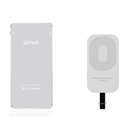 QiPack // Wireless Charger // iPhone // Silver