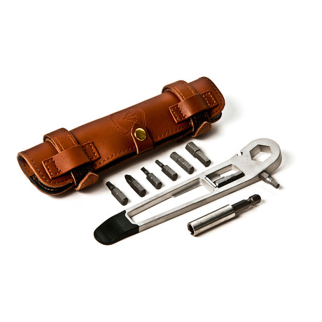 Full Windsor // Nutter Cycle Multi-Tool (Brown Leather Pouch)
