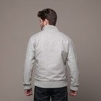 BLC // B Wool Stadium Jacket // Grey (M)