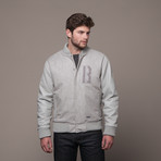 BLC // B Wool Stadium Jacket // Grey (M)