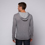 Henley Hoodie // Grey (M)