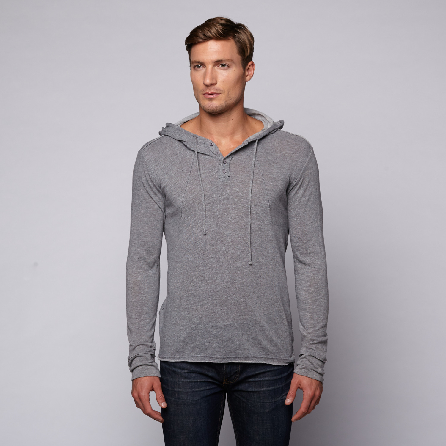 Henley Hoodie // Grey (S) - Rogue - Touch of Modern