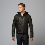 Rogue // Hooded Duel Lined Jacket // Black (M)