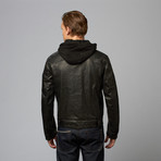 Rogue // Hooded Duel Lined Jacket // Black (M)