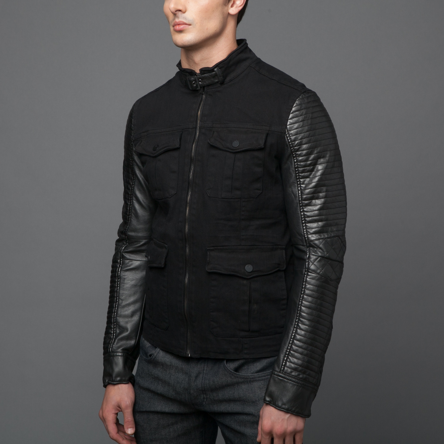 Rogue // Denim + Leather Jacket // Black (S) - Last Grab: Outerwear ...