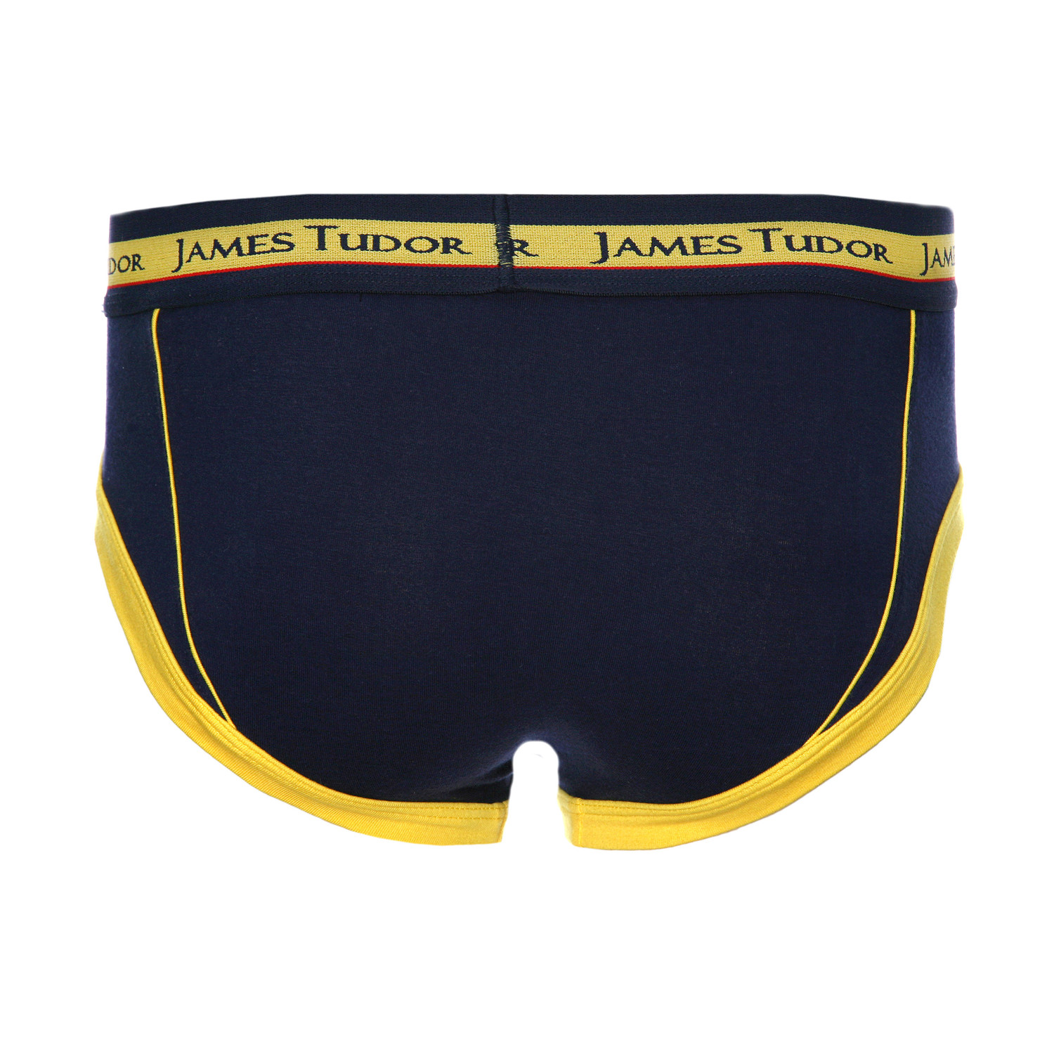 Retro Brief // Yellow & Navy (Small) James Tudor Underwear Touch of
