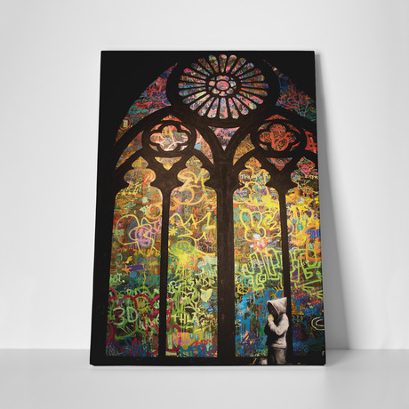 Street Art Cathedral (16"W x 20"H)