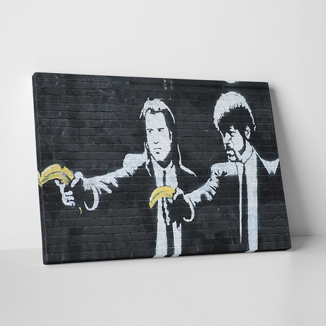 Vincent And Jules With Bananas (20"W x 16"H)